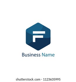 Buchstabe F Design der Logo-Vorlage