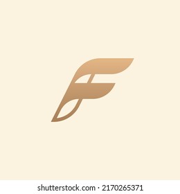 Buchstabe F Logo-Vorlage. Einzigartiges modernes kreatives Logo. Vektorsymbol.