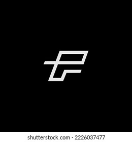 Letter f logo template vector.