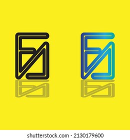 the letter F and A logo that is suitable for your product