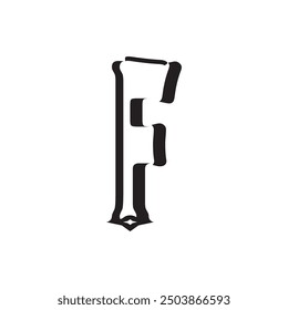 letter f logo that is unique and simple