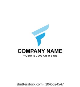 letter F logo vector