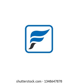 letter F logo vector
