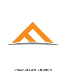 letter F logo vector.