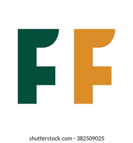 letter F logo vector.