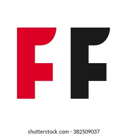 letter F logo vector.
