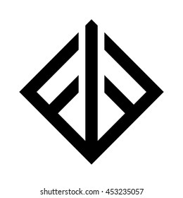 letter F and F logo vector.