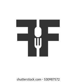 letter f and f logo vector