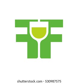 letter f and f logo vector