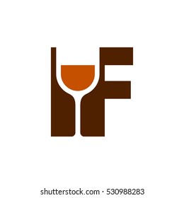 letter i and f logo vector