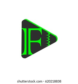 letter F logo vector