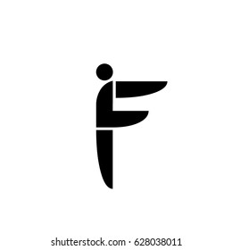 letter F logo vector