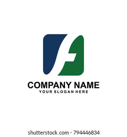 letter F logo vector