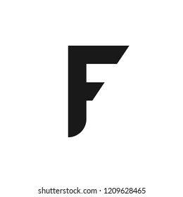 Letter F logo vector, abstract symbol, beauty modern logotype template design isolated on white