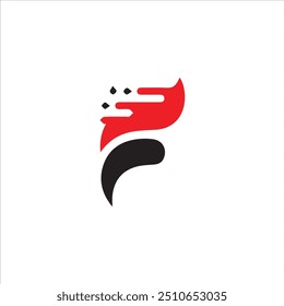 Arte vectorial, iconos y gráficos del logotipo de la letra F 