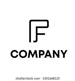 letter F logo vector design