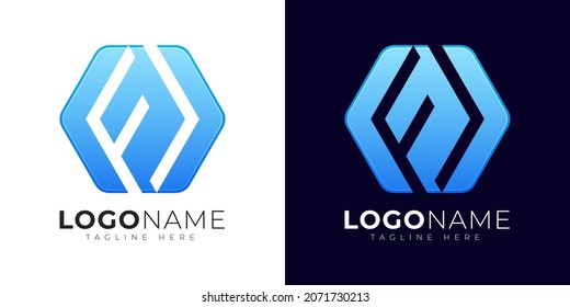 Buchstabe des Logo, Vektordesign-Vorlage. Moderner Buchstabe des Logos Symbol mit bunter Geometrie Form.