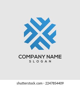 letter F logo vector icon
