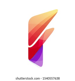 letter f logo vector, template, illustration