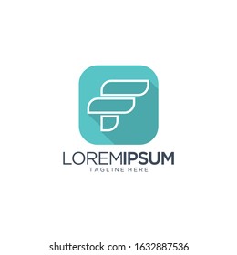 Letter F Logo Vector Template