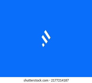 Plantilla de vectores con logotipo F Símbolo abstracto de monograma