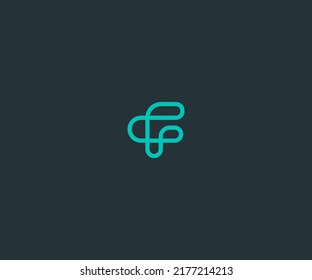 Letter F Logo Vector Template Abstract Monogram Symbol