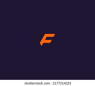 Plantilla de vectores con logotipo F Símbolo abstracto de monograma