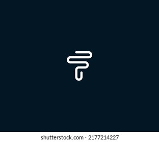 Buchstabe F Logo, Vektorvorlage abstraktes Monogramm-Symbol