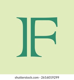 Letter f logo vector template Creative f Letter initial logo