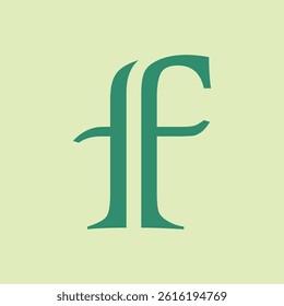 Letter f logo vector template Creative f Letter initial logo design