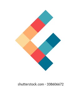 letter f logotype. logo vector.
