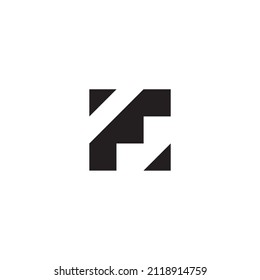 
letter F and M simple symbol square vector logo