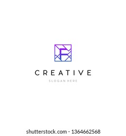 Letter F Media Tech Creative Business Logo Design