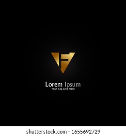 "letter F". Minimalist, simple,digital and modern logo design.