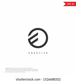 Letter F modern Logo icon monogram design. Vector graphic design template element.