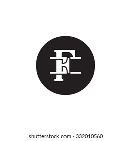 letter I and F monogram circle logo