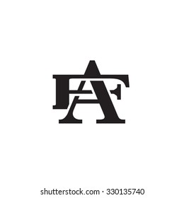 letter F and A monogram logo