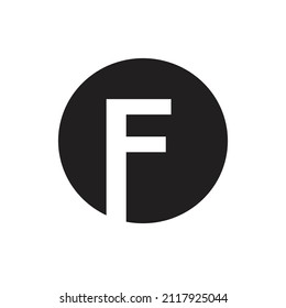 Letter F Monogram Logo Design, Creative Modern Icon F, Black and White