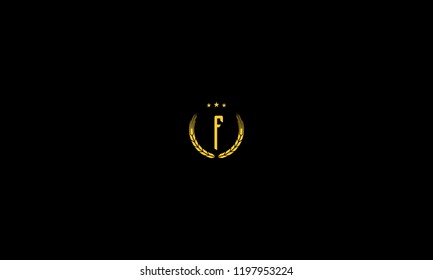 LETTER F MONOGRAM LOGO WITH NEGATIVE SPACE EFFECT FOR ILLUSTRATION OR LOGO DESIGN USE