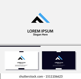 Letter F with mountain modern logo and icon. vector design template element.EPS10