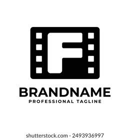 Letter F Movie Logo, Perfect for Film Production Studios