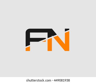 Letter F and N logo vector
