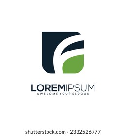 Letter F Nature Spa Logo Vector Design. Abstract emblem, designs concept, logos, and logotype element for template. F with inside, Usable for Business and Flat Vector Logo Design Template