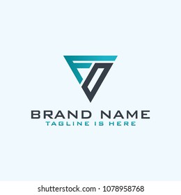 Letter F O logo icon design template elements
