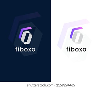 letter f and o modern logo design template