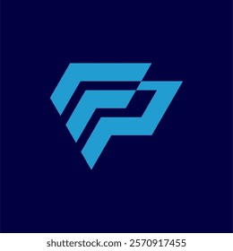 Letter F and P logo design combination. Vector illustration, graphic, element, logotype