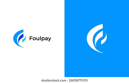 Letter F payment logo, financial, bank and money icon logo design for company