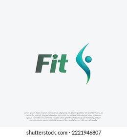 Letter f with people activity abstract logo design vector, for sport logo, or sport apparel shop logo design  