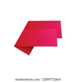 Letra F diseño vectorial de gradiente rojo rosa