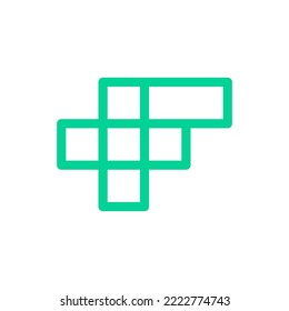 Letter F plus medical logo design template